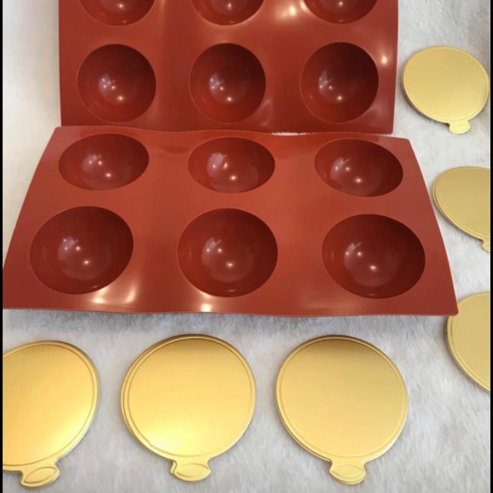 Chocolate Bomb Mold - Set of 2, Half Sphere Silicone Molds